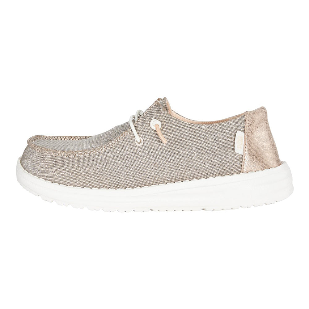  - ["HEYDUDE","Kids","PE25","Scarpe","Scarpe sportive","Slip-on","Toddler"] - HEYDUDE Wendy T Metallic Sparkle Rose Gold 41107-7D9 - Lupis SRL