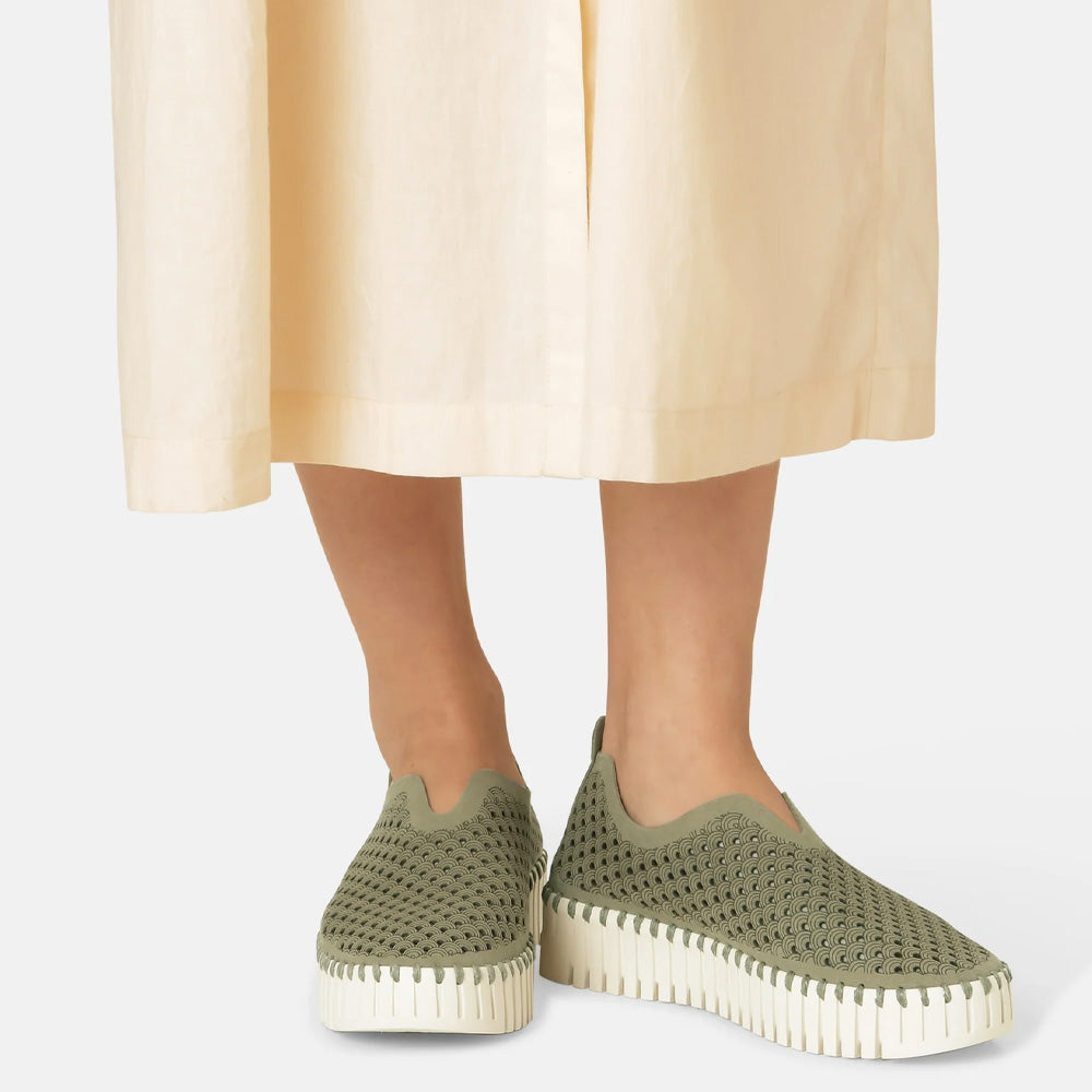 Ilse Jacobsen Women's Slip-on TULIP3373-ARMY-410