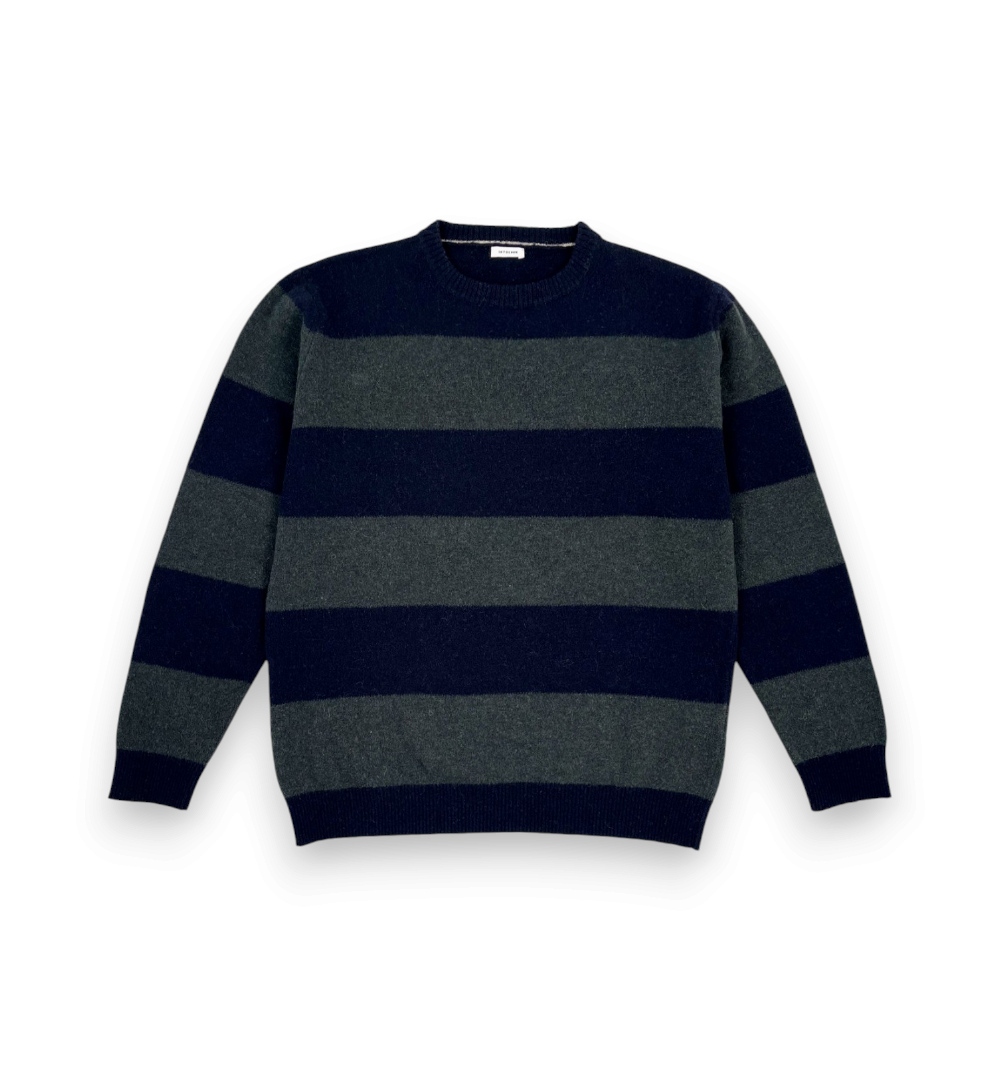 In The Box Maglia Girocollo Rugby Blu Verde Scuro