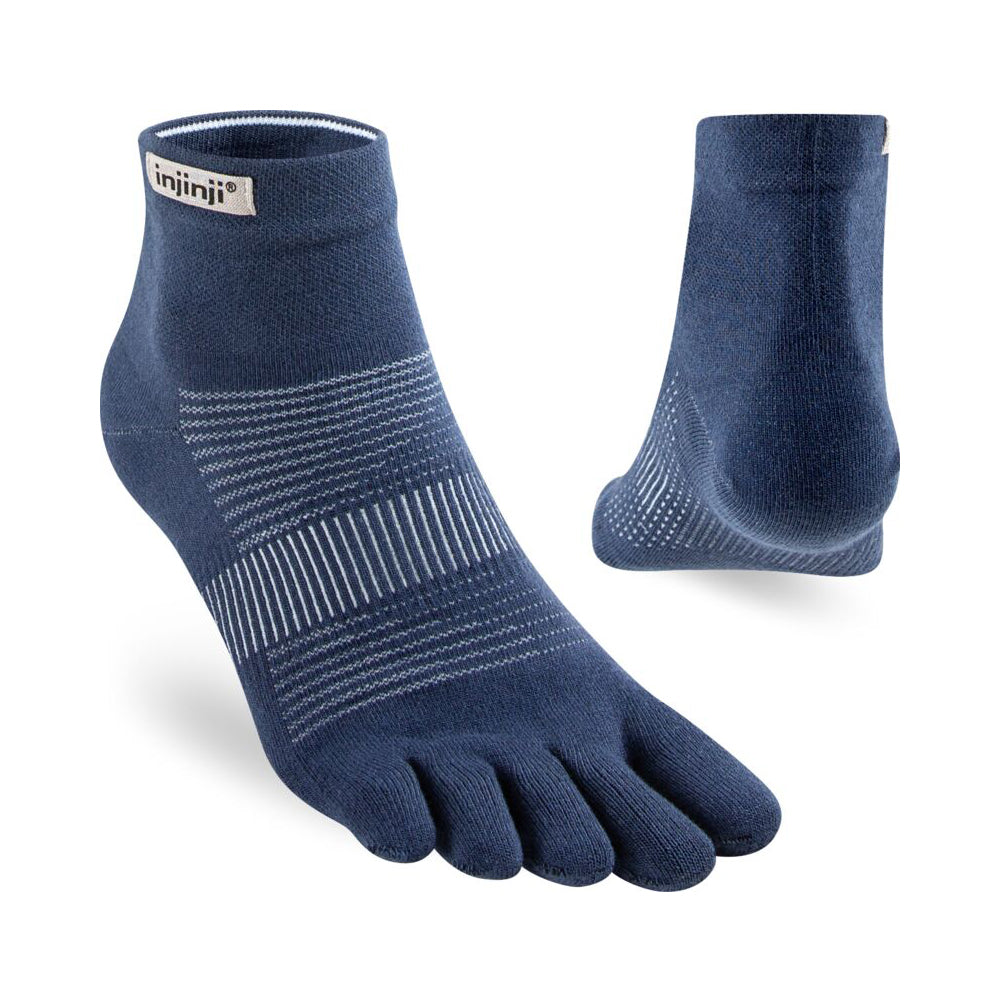 '- ["Accessori","Donna","Injinji","PE25","Unisex","Uomo"] - Injinji Run Lightweight Mini-Crew Coolmax Ecomade Navy - Lupis SRL