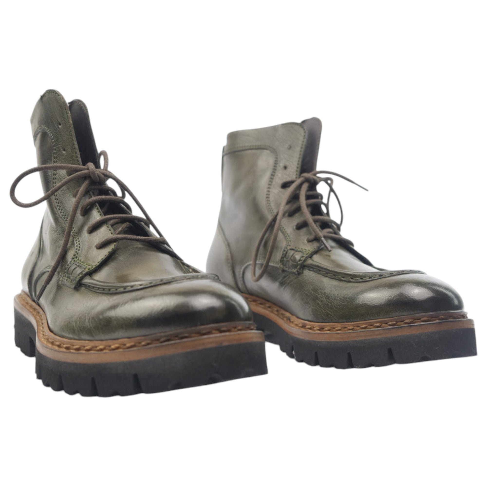 '- ["Anfibi","Artigianato","JP\/DAVID","Scarpe","Ultima Taglia","Uomo"] - JP/DAVID 23 Candy Militare Tronchetto 37340/17 - Lupis SRL