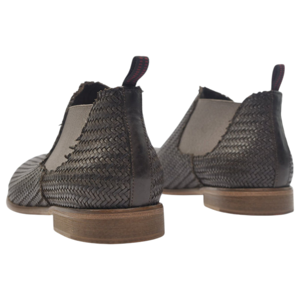 '- ["Artigianato","JP\/DAVID","Scarpe","Stivaletti","Uomo"] - JP/DAVID 34412 3 Brown Stivaletto Intrecciato - Lupis SRL