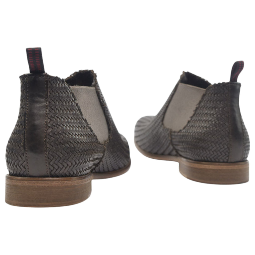 '- ["Artigianato","JP\/DAVID","Scarpe","Stivaletti","Uomo"] - JP/DAVID 34412 3 Brown Stivaletto Intrecciato - Lupis SRL