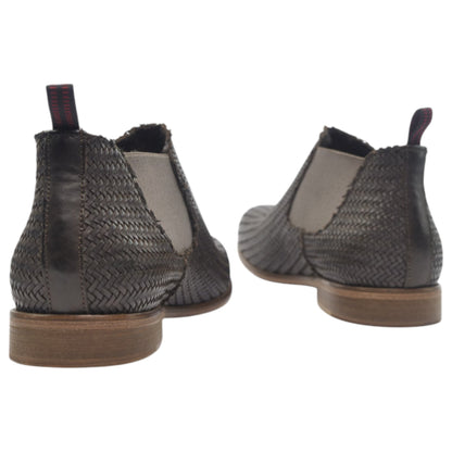 '- ["Artigianato","JP\/DAVID","Scarpe","Stivaletti","Uomo"] - JP/DAVID 34412 3 Brown Stivaletto Intrecciato - Lupis SRL