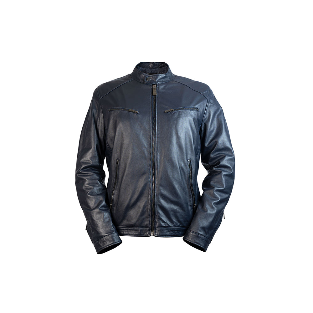 '- ["Abbigliamento","Artigianato","Giacche","JP\/DAVID","Nuovo","Uomo"] - JP/DAVID Agnello Nappa Blu MILANO/4 - Lupis SRL