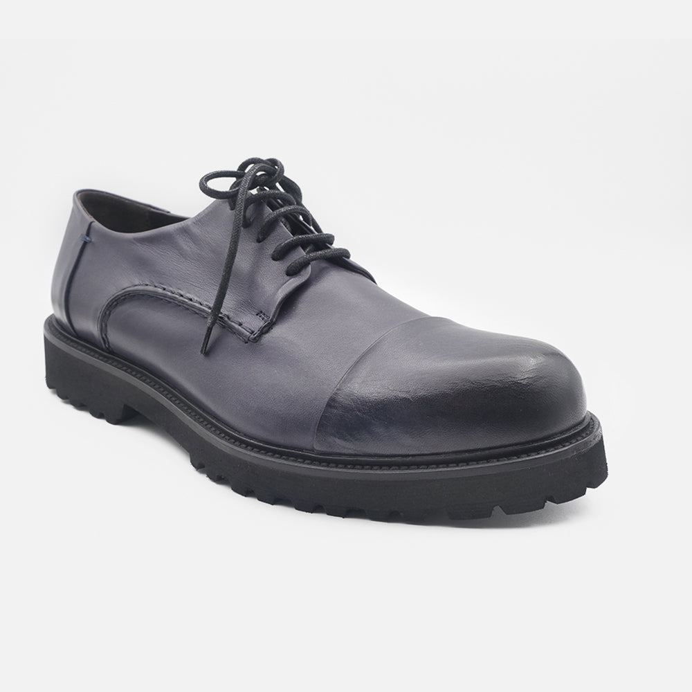 '- ["Artigianato","Derby","JP\/DAVID","Nuovo","Scarpe","Uomo"] - JP/DAVID Papua Blu Scuro 36526/40 - Lupis SRL