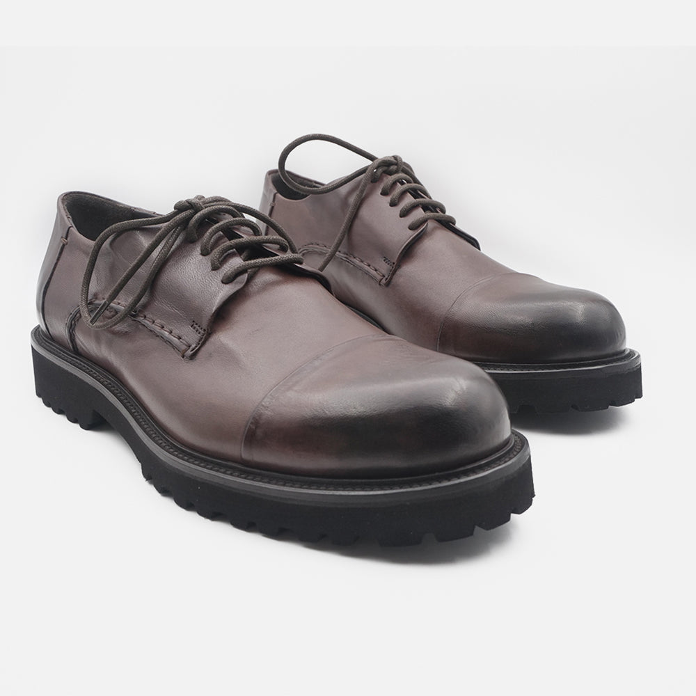 '- ["Artigianato","Derby","JP\/DAVID","Nuovo","Scarpe","Uomo"] - JP/DAVID Papua Bronzato Testa Di Moro 36526/40 - Lupis SRL