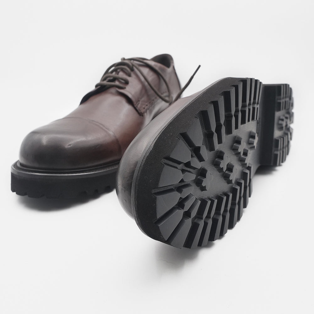 '- ["Artigianato","Derby","JP\/DAVID","Nuovo","Scarpe","Uomo"] - JP/DAVID Papua Bronzato Testa Di Moro 36526/40 - Lupis SRL