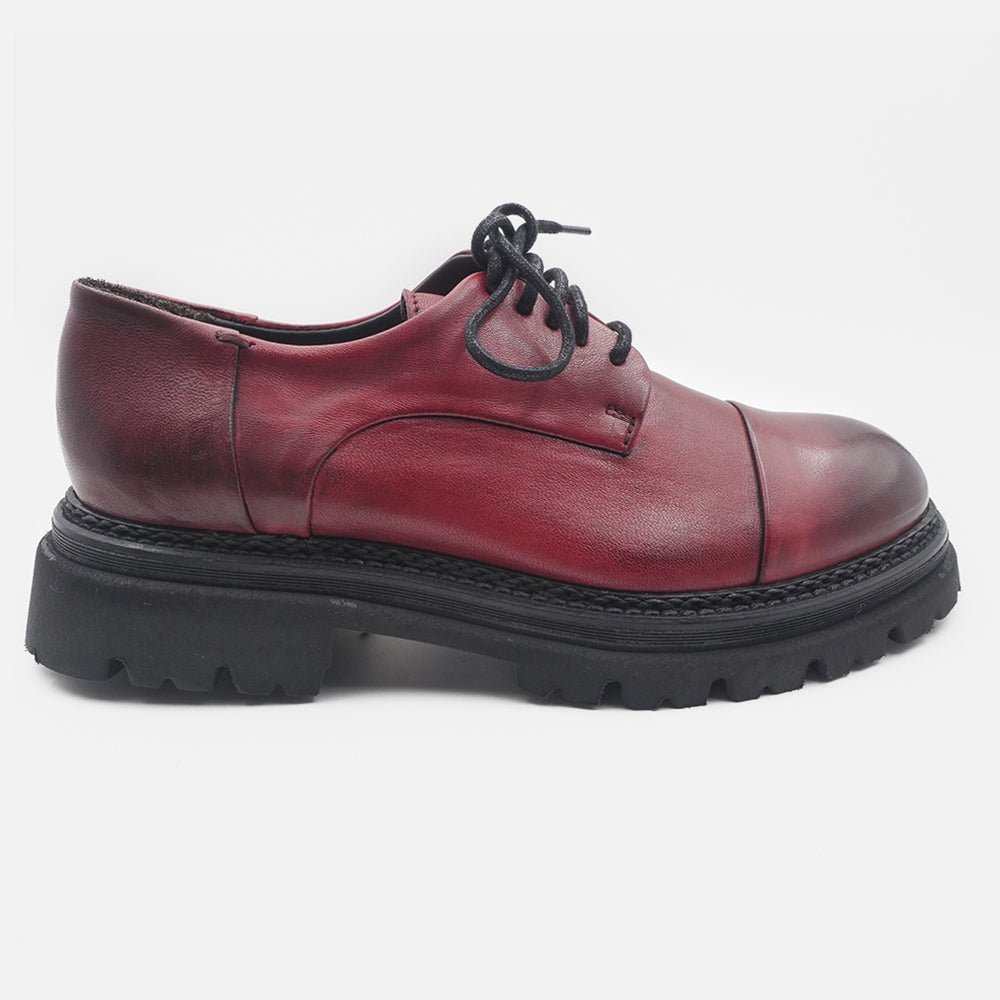 '- ["Artigianato","Derby","Donna","JP\/DAVID","Nuovo","Scarpe"] - JP/DAVID Papua Cherry Testa Di Moro 35773/7 - Lupis SRL