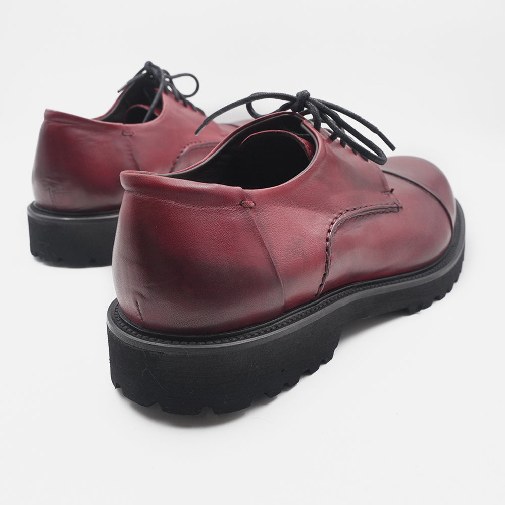 '- ["Artigianato","Derby","JP\/DAVID","Nuovo","Scarpe","Uomo"] - JP/DAVID Papua Cherry Testa Di Moro 36526/40 - Lupis SRL