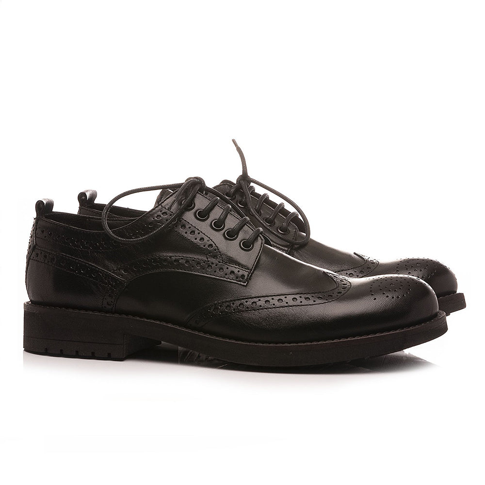 '- Artigianato, Derby, JP/DAVID, Scarpe, Uomo - JP/DAVID 34804/190 Papua Nero Wilson - Lupis SRL