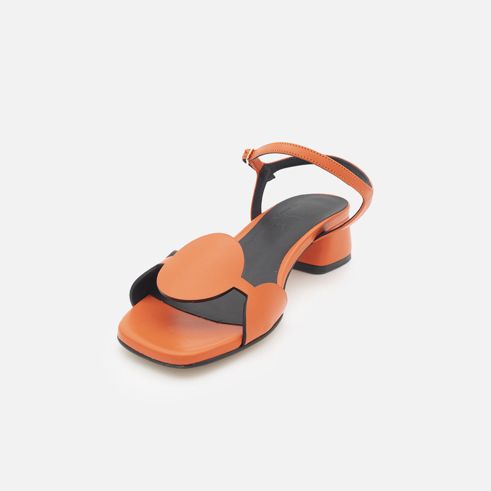 '- ["Artigianato","Donna","Kalos","Sandali Eleganti","Scarpe"] - Kalos Mikonos-35 Black Skin Orange - Lupis SRL