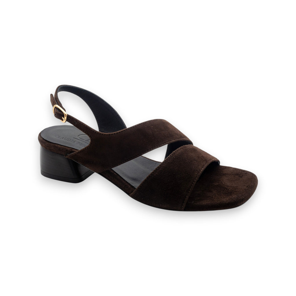 Kalos Women's Suede Dark Brown Sandals KA2615-TDM