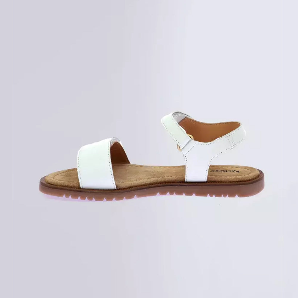  - ["Kickers","Kids","PE25","Sandali","Scarpe"] - Kickers Kick Braida Nappa White - Lupis SRL