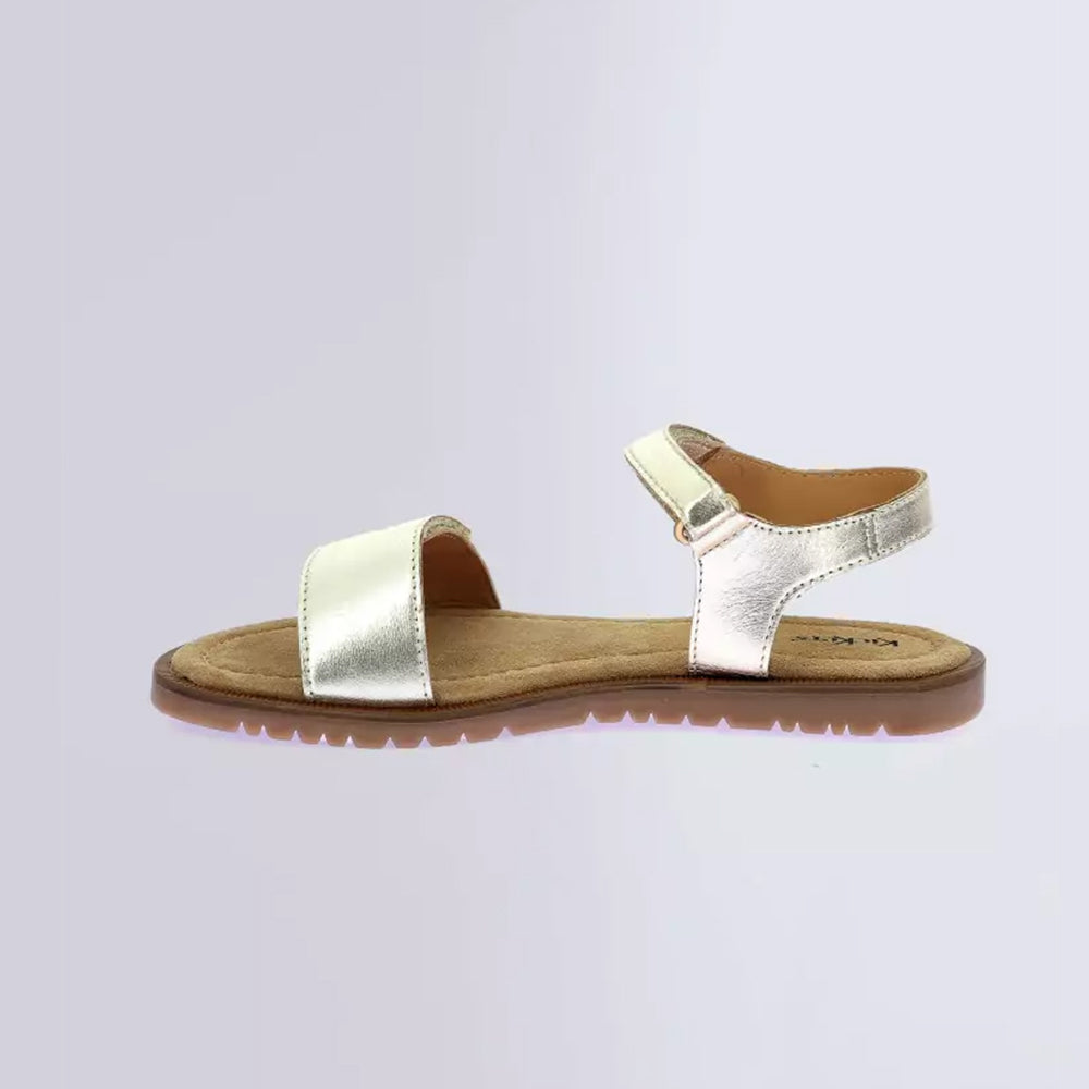  - ["Kickers","Kids","PE25","Sandali","Scarpe","Toddler"] - Kickers Kick Braida Sheep Metal Gold - Lupis SRL