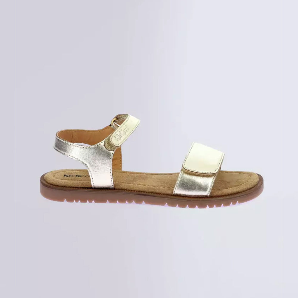 - ["Kickers","Kids","PE25","Sandali","Scarpe","Toddler"] - Kickers Kick Braida Sheep Metal Gold - Lupis SRL