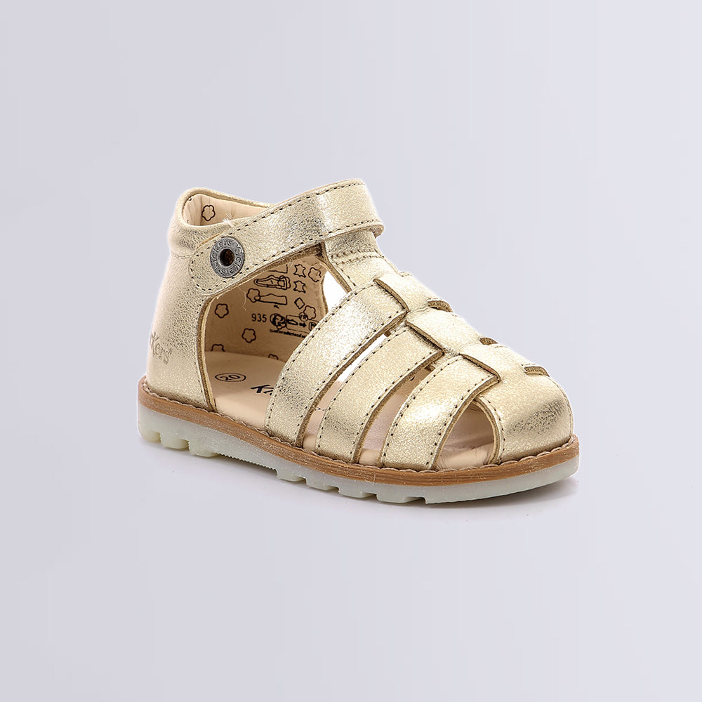'- ["Kickers","Kids","Sandali","Scarpe"] - Kickers Nonopi Beige Champagne - Lupis SRL