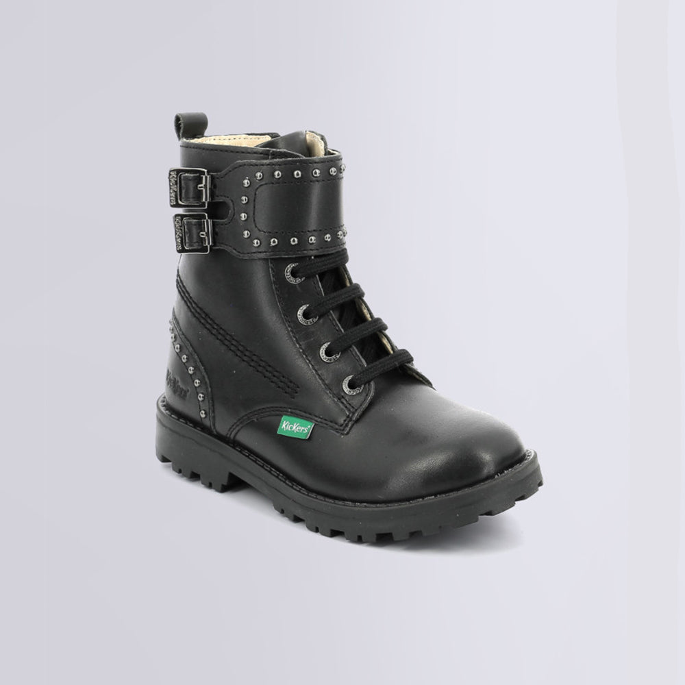 '- ["Kickers","Kids","Nuovo","Scarpe","Stivaletti"] - Kickers Groorock Noir Brillant - Lupis SRL