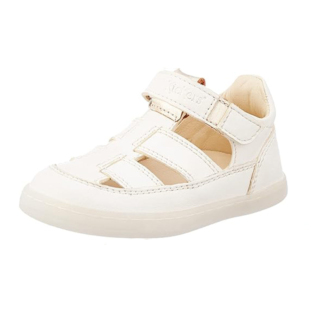 '- ["Kickers","Kids","Sandali","Scarpe"] - Kickers Tractus Blanc Metallise Gabbietta Kids - Lupis SRL