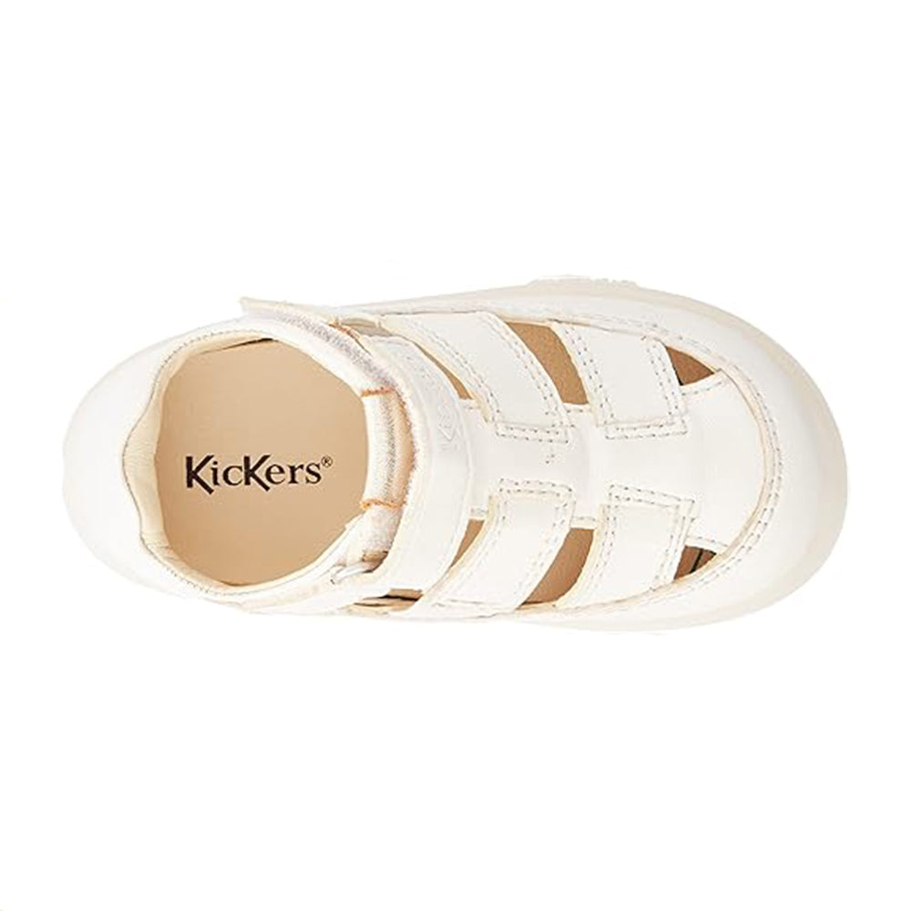 Kickers Tractus Blanc Metallise Gabbietta Kids