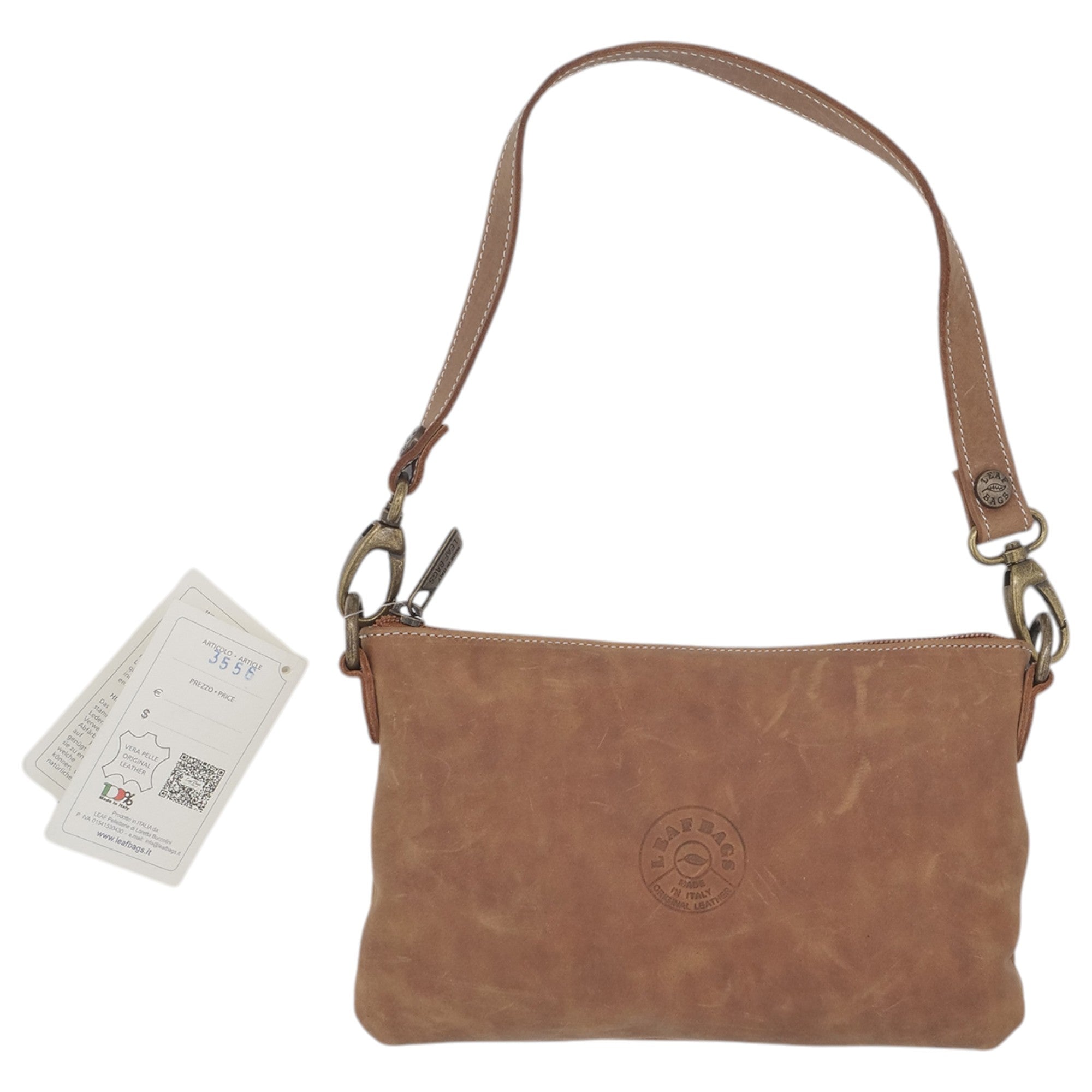 '- ["Accessori","Artigianato","Borse","Donna","Leaf Bags","Nuovo"] - Leaf Bags Borsa Cuoio Pelle Invecchiato 3556I - Lupis SRL