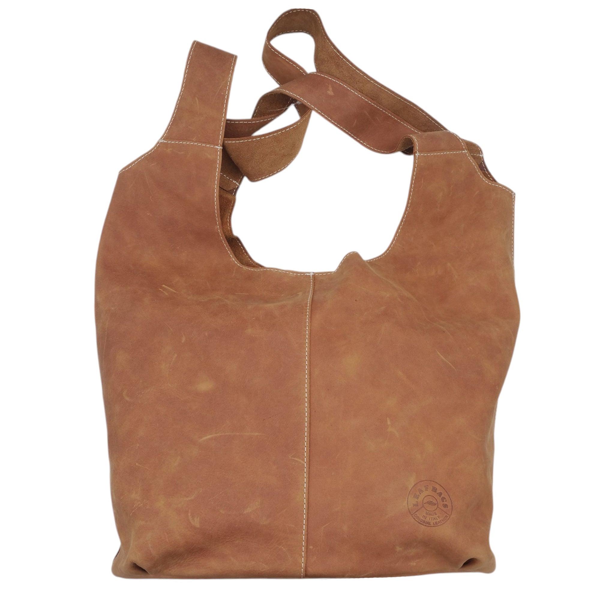 '- ["Accessori","Artigianato","Borse","Donna","Leaf Bags","Nuovo","Ultima Taglia"] - Leaf Bags Borsa Cuoio Pelle Invecchiato 3618I - Lupis SRL