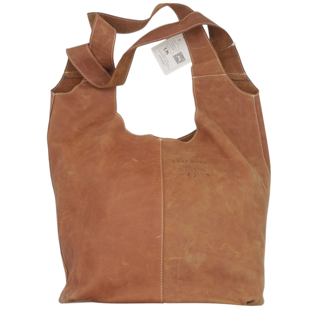 '- ["Accessori","Artigianato","Borse","Donna","Leaf Bags","Nuovo","Ultima Taglia"] - Leaf Bags Borsa Cuoio Pelle Invecchiato 3618I - Lupis SRL