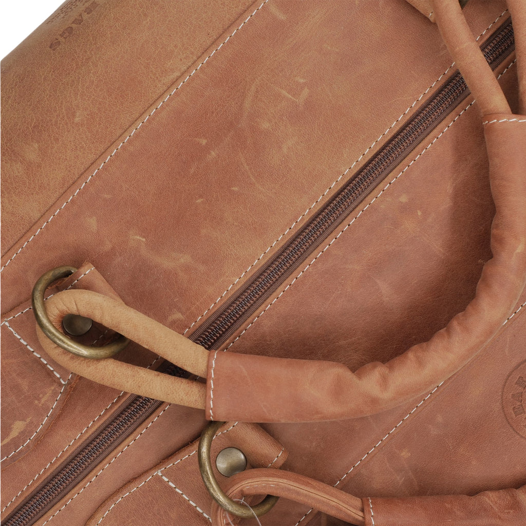  - ["Accessori","Artigianato","Donna","Leaf Bags","Nuovo","Ultima Taglia","Zaini"] - Leaf Bags Borsa Da Viaggio Cuoio 2705 - Lupis SRL