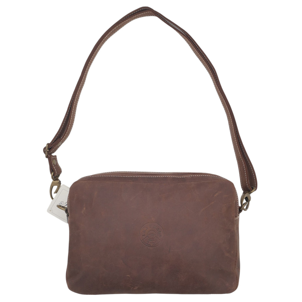 '- ["Accessori","Artigianato","Borse","Donna","Leaf Bags","Nuovo","Ultima Taglia"] - Leaf Bags Borsa Marrone Pelle Invecchiato 3653I - Lupis SRL