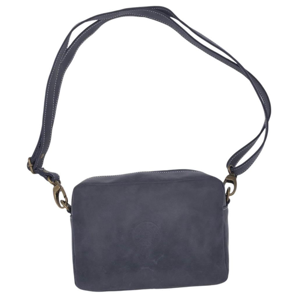 '- ["Accessori","Artigianato","Borse","Donna","Leaf Bags","Nuovo"] - Leaf Bags Borsa Navy Pelle Invecchiato 3652I - Lupis SRL