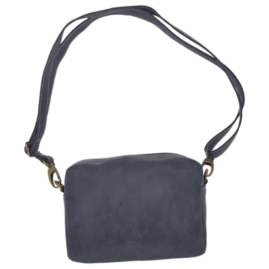 Leaf Bags Borsa Navy Pelle Invecchiato 3652I