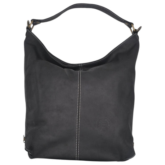 Leaf Bags Borsa Nero Pelle Invecchiato 3438I