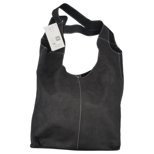 Leaf Bags Borsa Nero Pelle Invecchiato 3618I