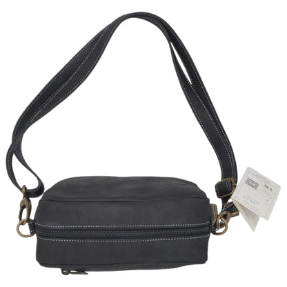 '- ["Accessori","Artigianato","Borse","Donna","Leaf Bags","Nuovo","Ultima Taglia"] - Leaf Bags Borsa Nero Pelle Invecchiato 3652I - Lupis SRL