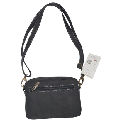 '- ["Accessori","Artigianato","Borse","Donna","Leaf Bags","Nuovo","Ultima Taglia"] - Leaf Bags Borsa Nero Pelle Invecchiato 3652I - Lupis SRL