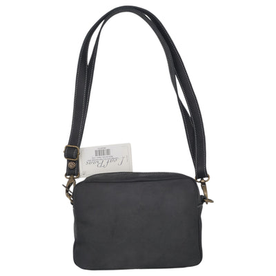 Leaf Bags Black Aged Leather Bag 3652I