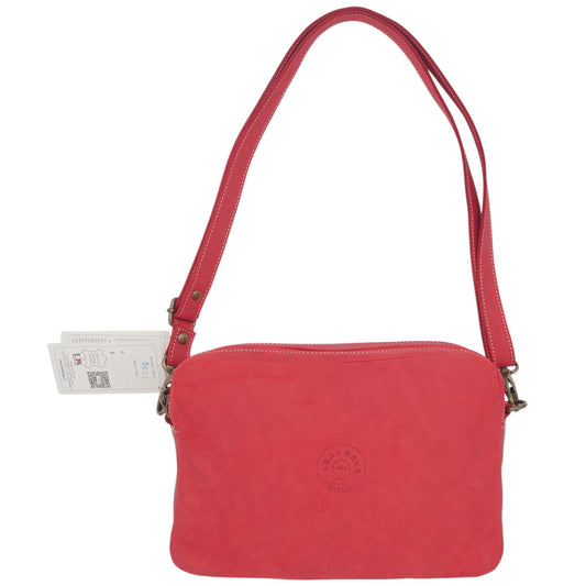 Leaf Bags Borsa Rosso Pelle Invecchiato 3653I