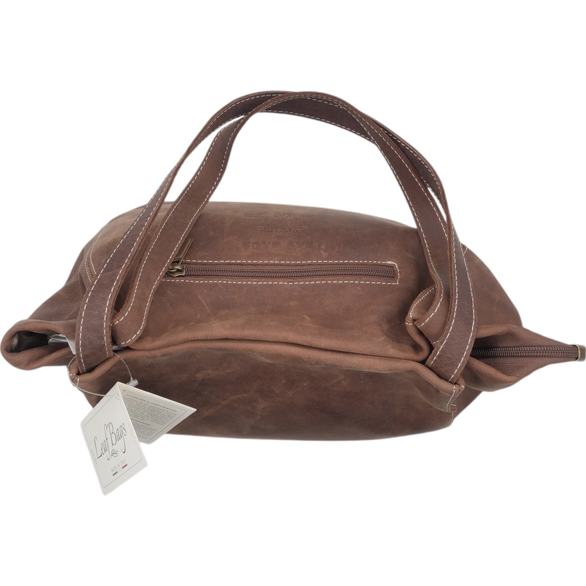  - ["Accessori","Artigianato","Borse","Donna","Leaf Bags","Nuovo"] - Leaf Bags Borsetta Marrone 3658 - Lupis SRL