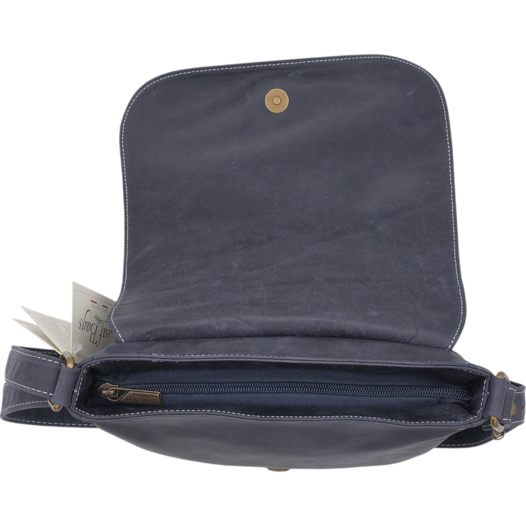 '- ["Accessori","Artigianato","Borse","Donna","Leaf Bags","Nuovo"] - Leaf Bags Postina Blu 3433 - Lupis SRL