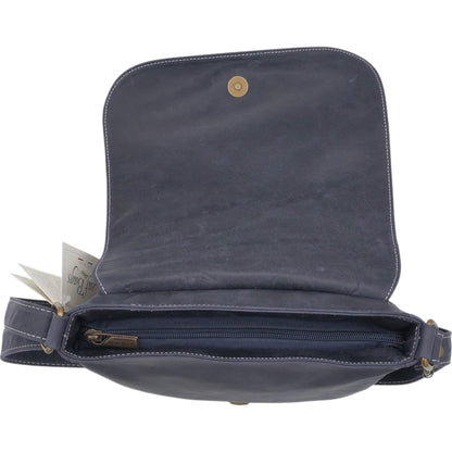 '- ["Accessori","Artigianato","Borse","Donna","Leaf Bags","Nuovo"] - Leaf Bags Postina Blu 3433 - Lupis SRL
