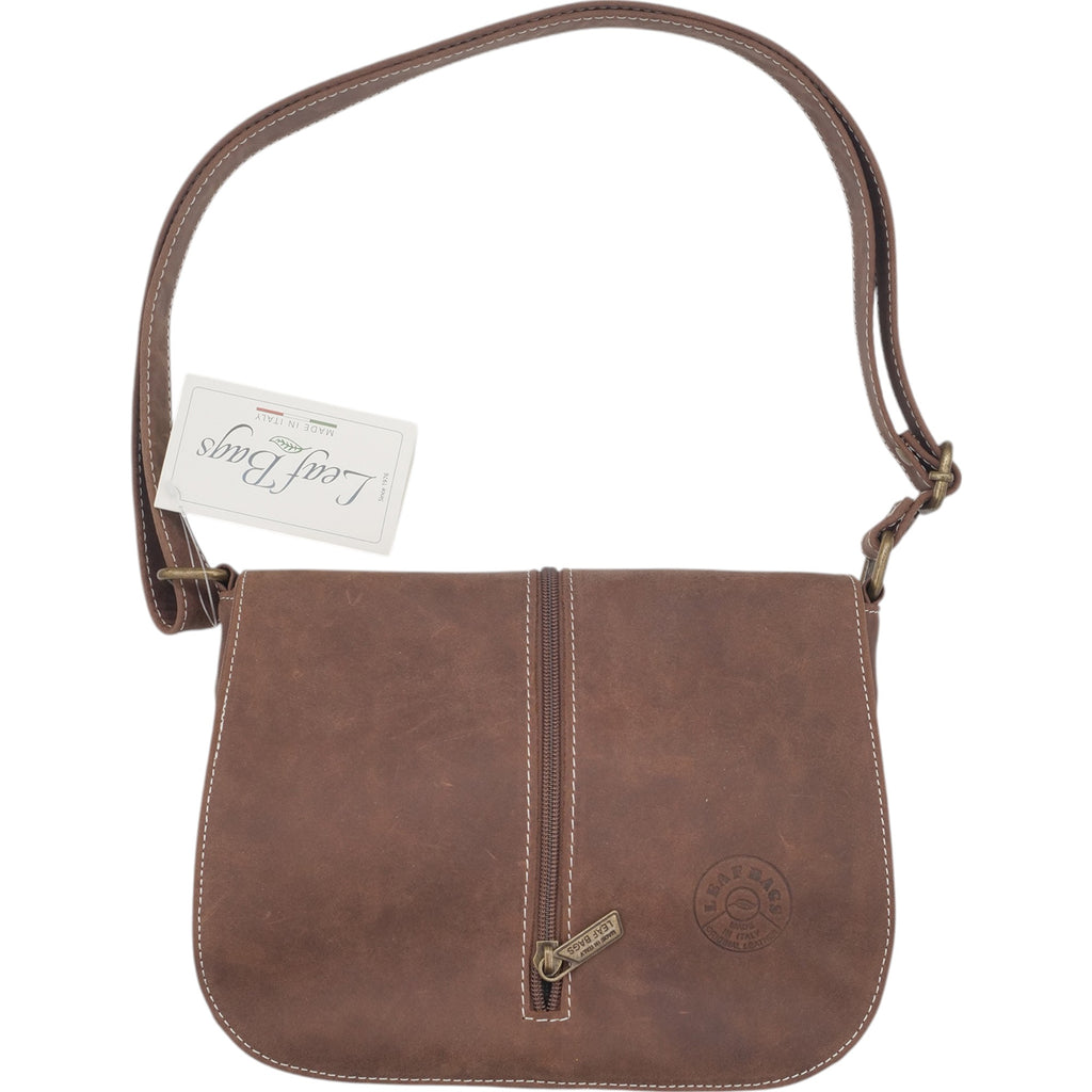  - ["Accessori","Artigianato","Borse","Donna","Leaf Bags","Nuovo"] - Leaf Bags Postina Marrone 3433 - Lupis SRL