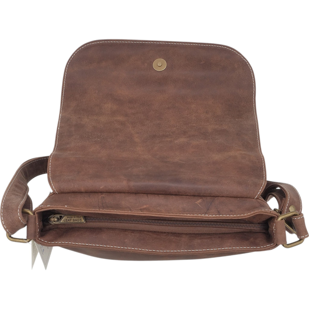  - ["Accessori","Artigianato","Borse","Donna","Leaf Bags","Nuovo"] - Leaf Bags Postina Marrone 3433 - Lupis SRL