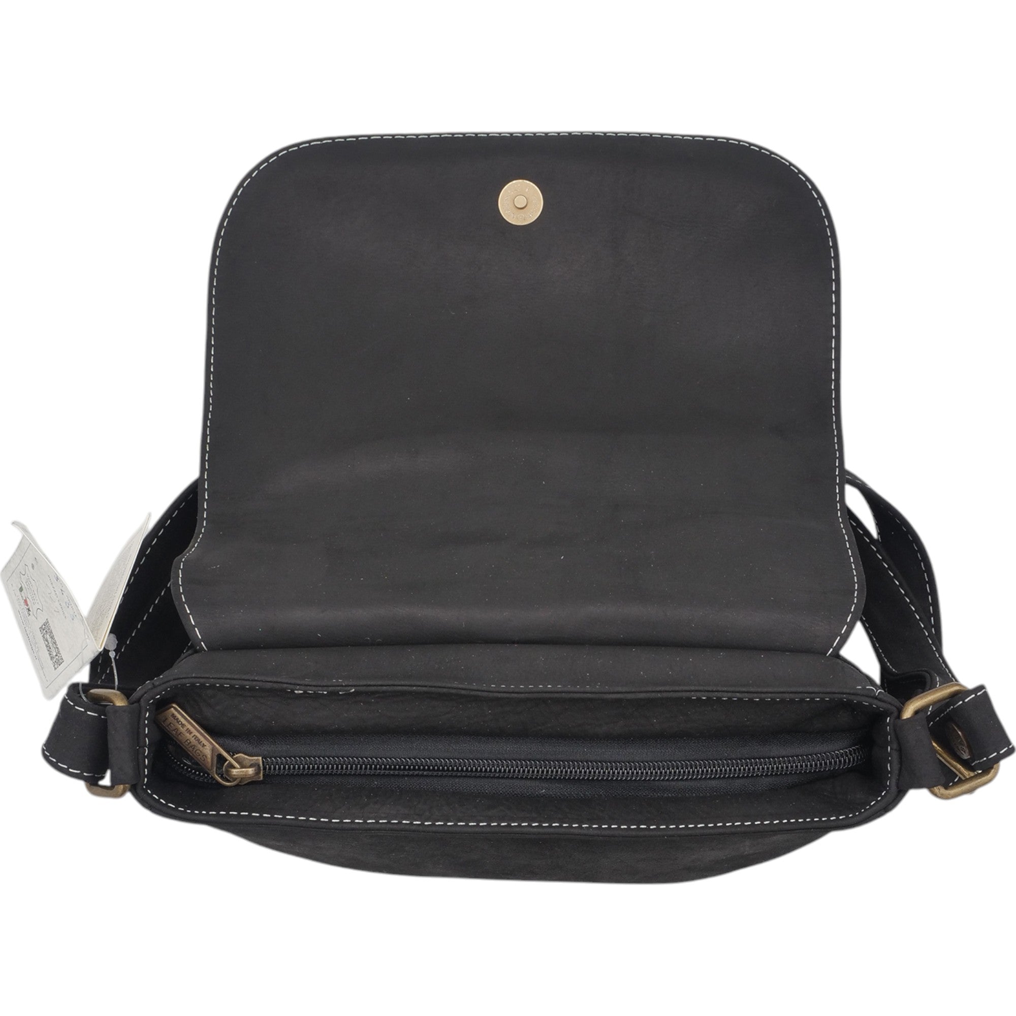 '- ["Accessori","Artigianato","Borse","Donna","Leaf Bags","Nuovo"] - Leaf Bags Postina Nero 3433 - Lupis SRL