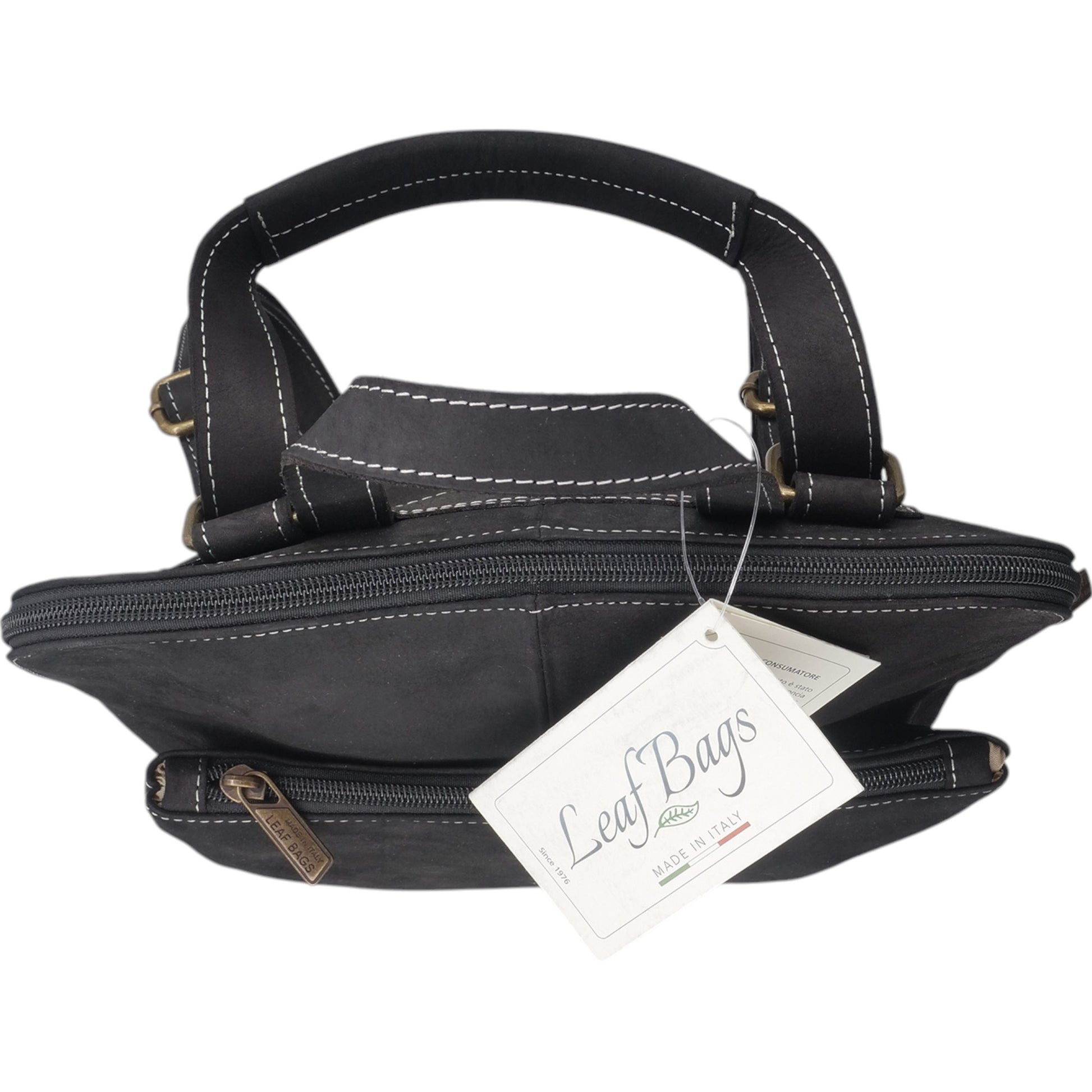 - ["Accessori","Artigianato","Donna","Leaf Bags","Nuovo","Zaini"] - Leaf Bags Zaino Multifunzione Nero 3465 - Lupis SRL