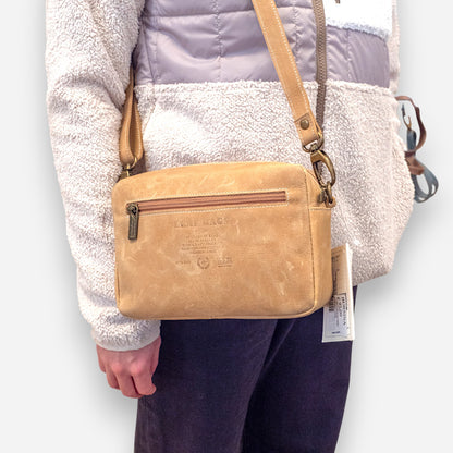 Leaf Bags Borsa Beige Pelle Invecchiato 3652I