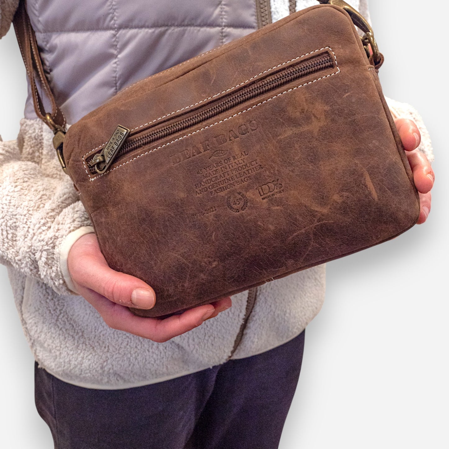 Leaf Bags Borsa Testa di Moro Pelle Invecchiato 3652