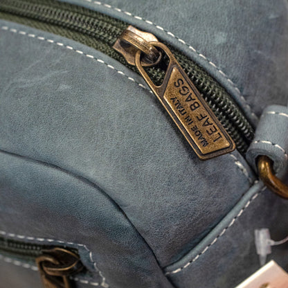 Leaf Bags Borsa Verde Pelle Invecchiato 3652