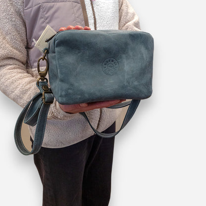 Leaf Bags Borsa Verde Pelle Invecchiato 3652