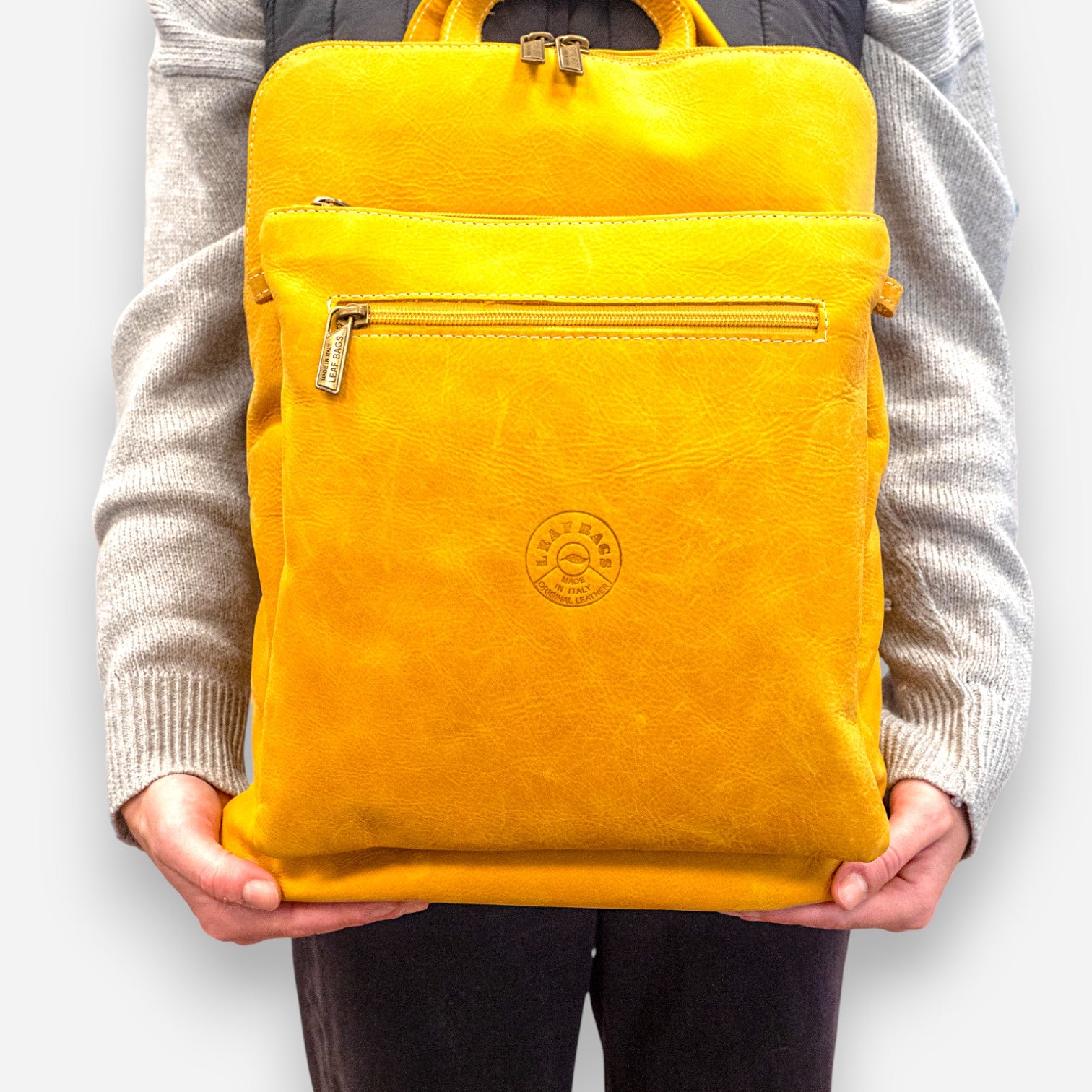 Leaf Bags Zaino Multifunzione Giallo 3465TS