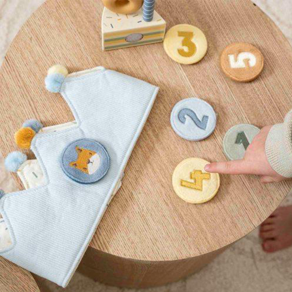  - ["Accessori","FW25","Giocattoli","Infant","Kids","Little Dutch","Toddler"] - Giocattolo Little Dutch Corona Compleanno con numeri blu LD45162 - Lupis SRL